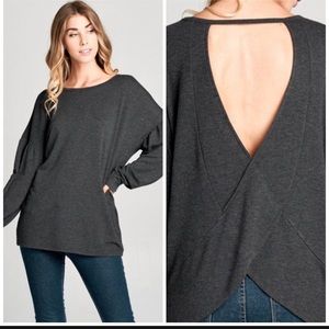 1 large left Cozy open back soft top
